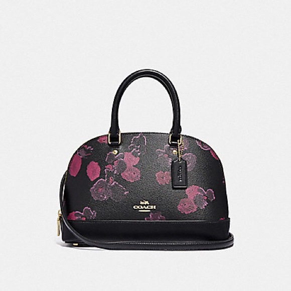 coach floral satchel